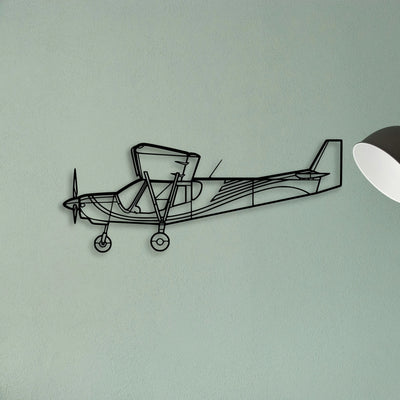 PA 24 Comanche Classic Aircraft Silhouette Metal Wall Art - Tinvibe