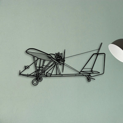 PA 28 180 Cherokee Archer Classic Aircraft Silhouette Metal Wall Art - Tinvibe