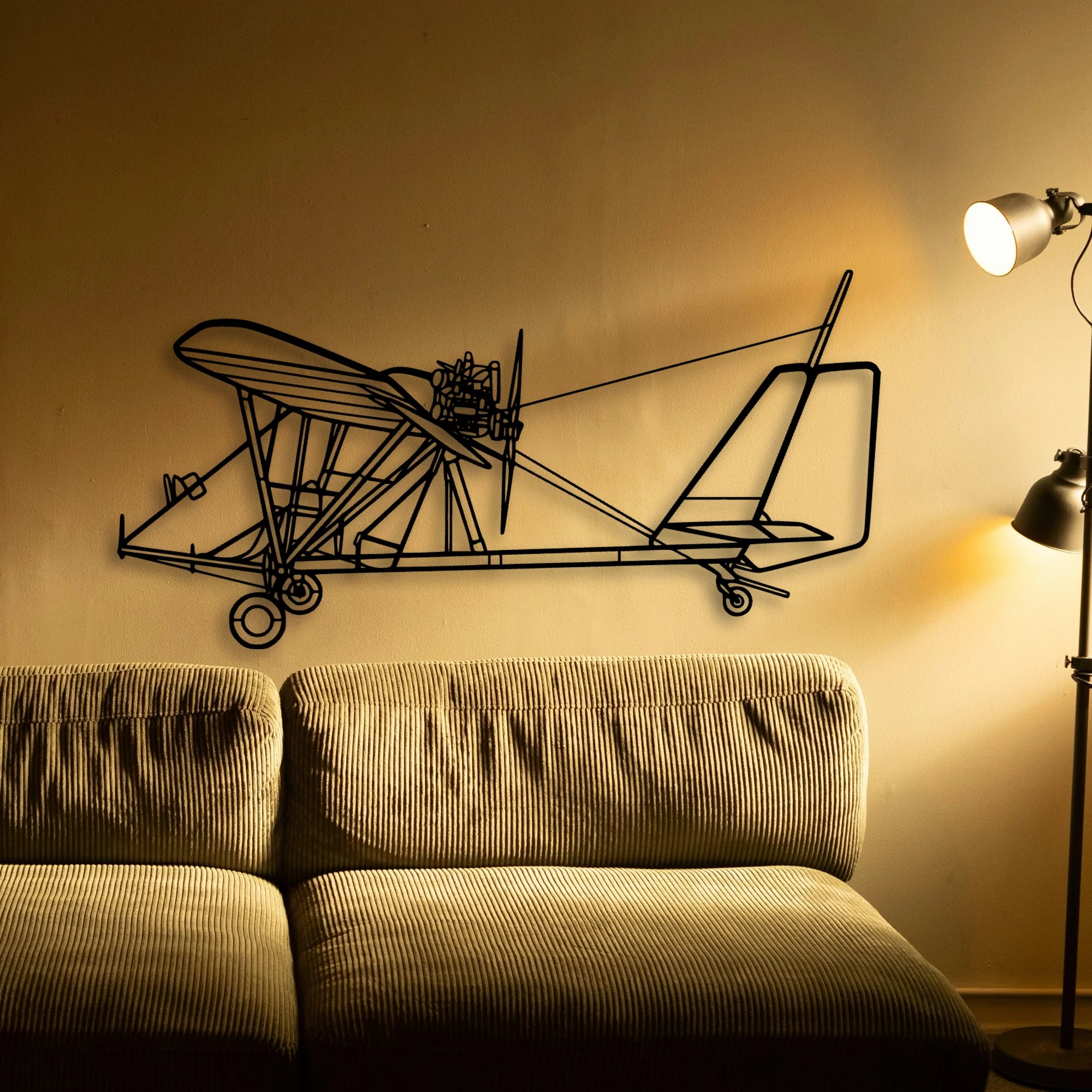PA 28 180 Cherokee Archer Classic Aircraft Silhouette Metal Wall Art - Tinvibe