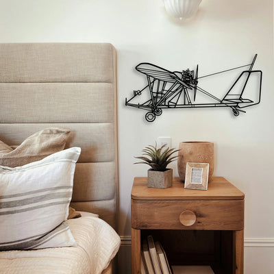 PA 28 180 Cherokee Archer Classic Aircraft Silhouette Metal Wall Art - Tinvibe