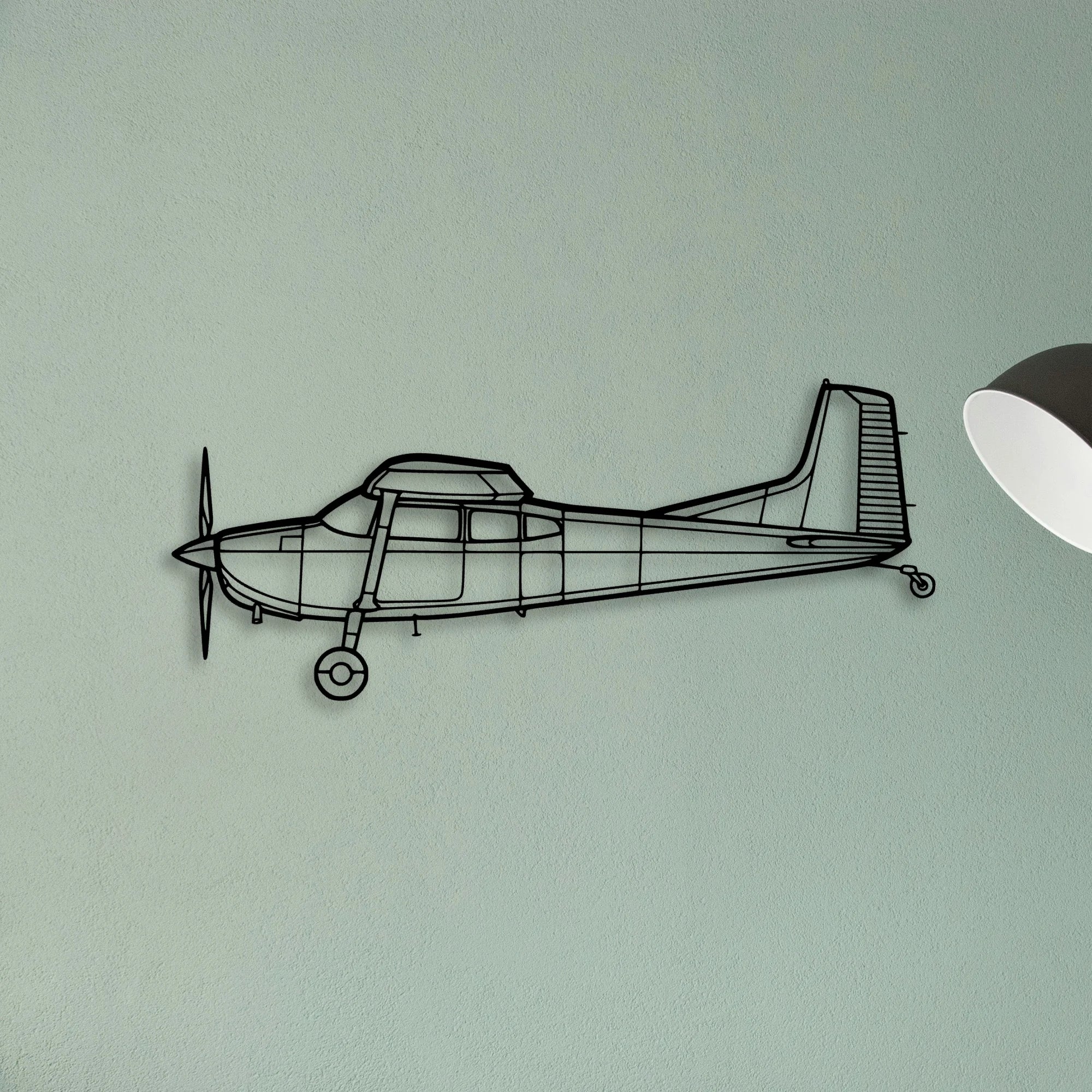 PA 30 Twin Comanche Classic Aircraft Silhouette Metal Wall Art - Tinvibe