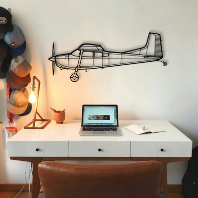 PA 30 Twin Comanche Classic Aircraft Silhouette Metal Wall Art - Tinvibe