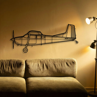 PA 30 Twin Comanche Classic Aircraft Silhouette Metal Wall Art - Tinvibe