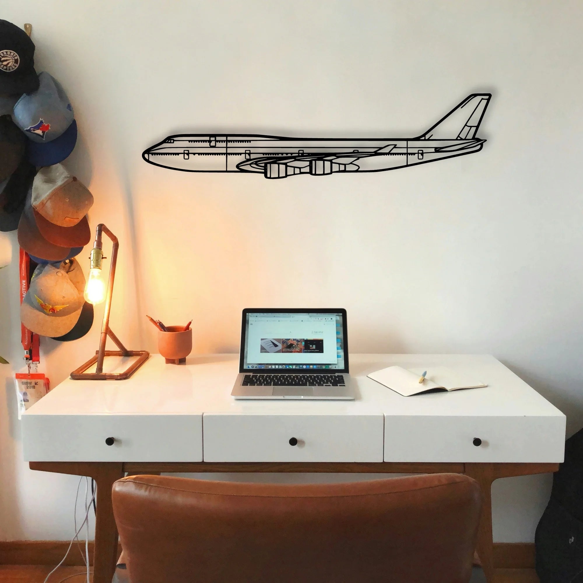 PA 32R 301 Saratoga Hp Ii Classic Aircraft Silhouette Metal Wall Art - Tinvibe