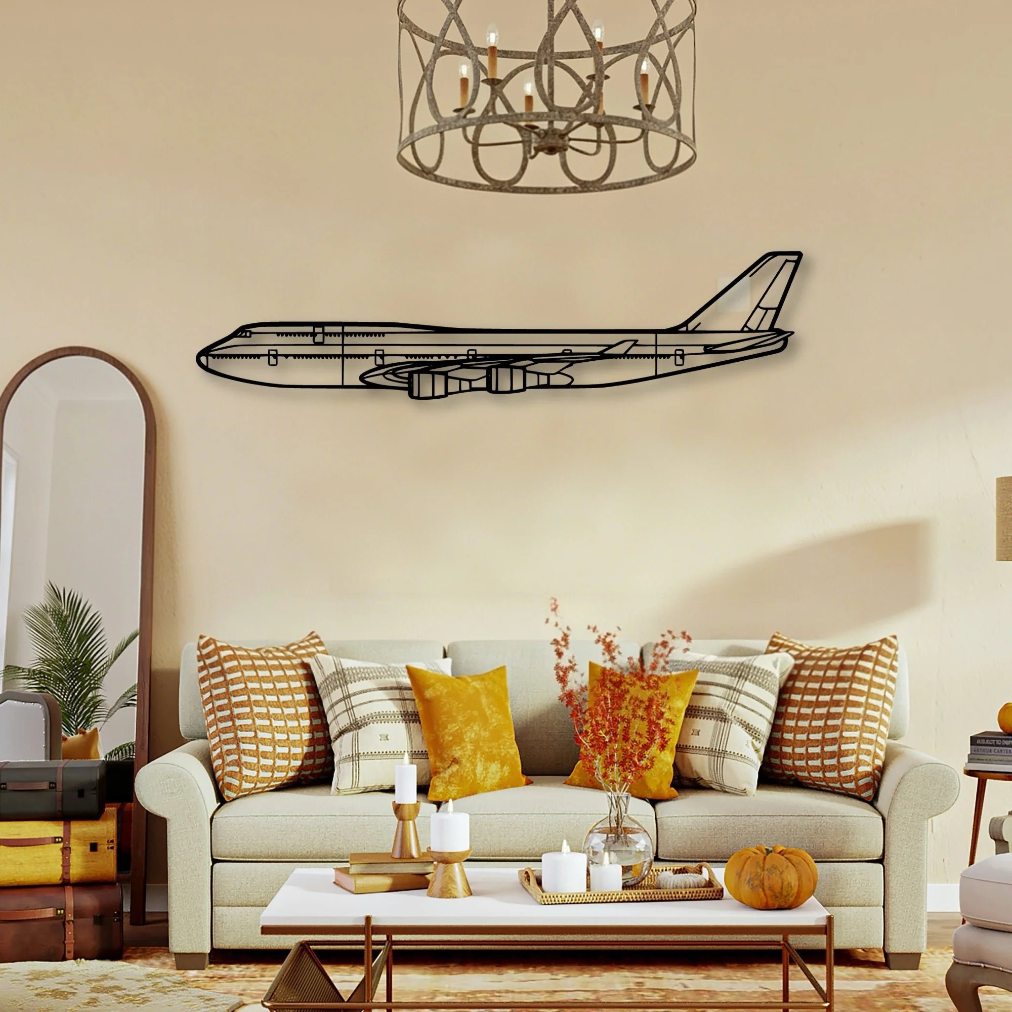 PA 32R 301 Saratoga Hp Ii Classic Aircraft Silhouette Metal Wall Art - Tinvibe
