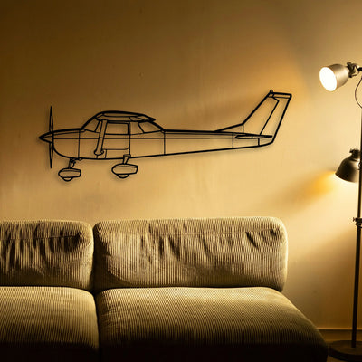 PA 34 200T Seneca Ii Classic Aircraft Silhouette Metal Wall Art - Tinvibe