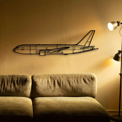 PA 38 Tomahawk Classic Aircraft Silhouette Metal Wall Art - Tinvibe