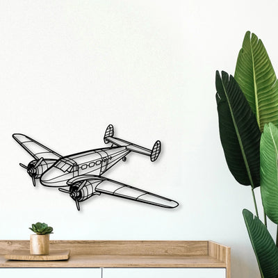 PA 46 350P Malibu Mirage Classic Aircraft Silhouette Metal Wall Art - Tinvibe