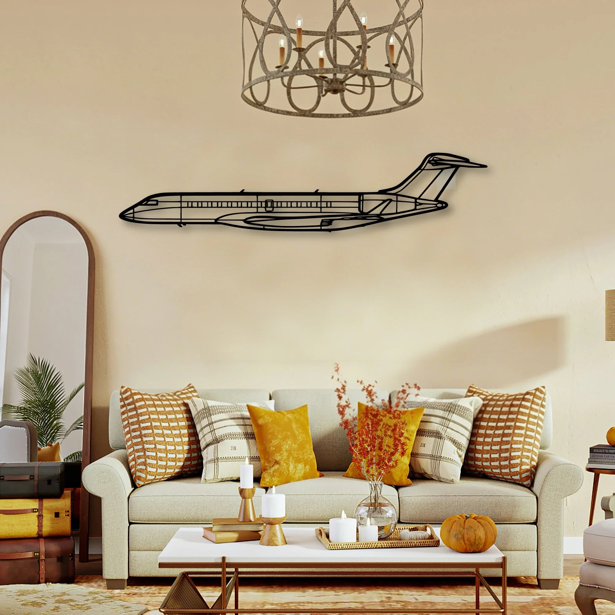 PA32R 301 Classic Aircraft Silhouette Metal Wall Art - Tinvibe
