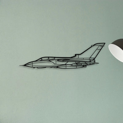 Panavia Tornado Classic Aircraft Silhouette Metal Wall Art - Tinvibe