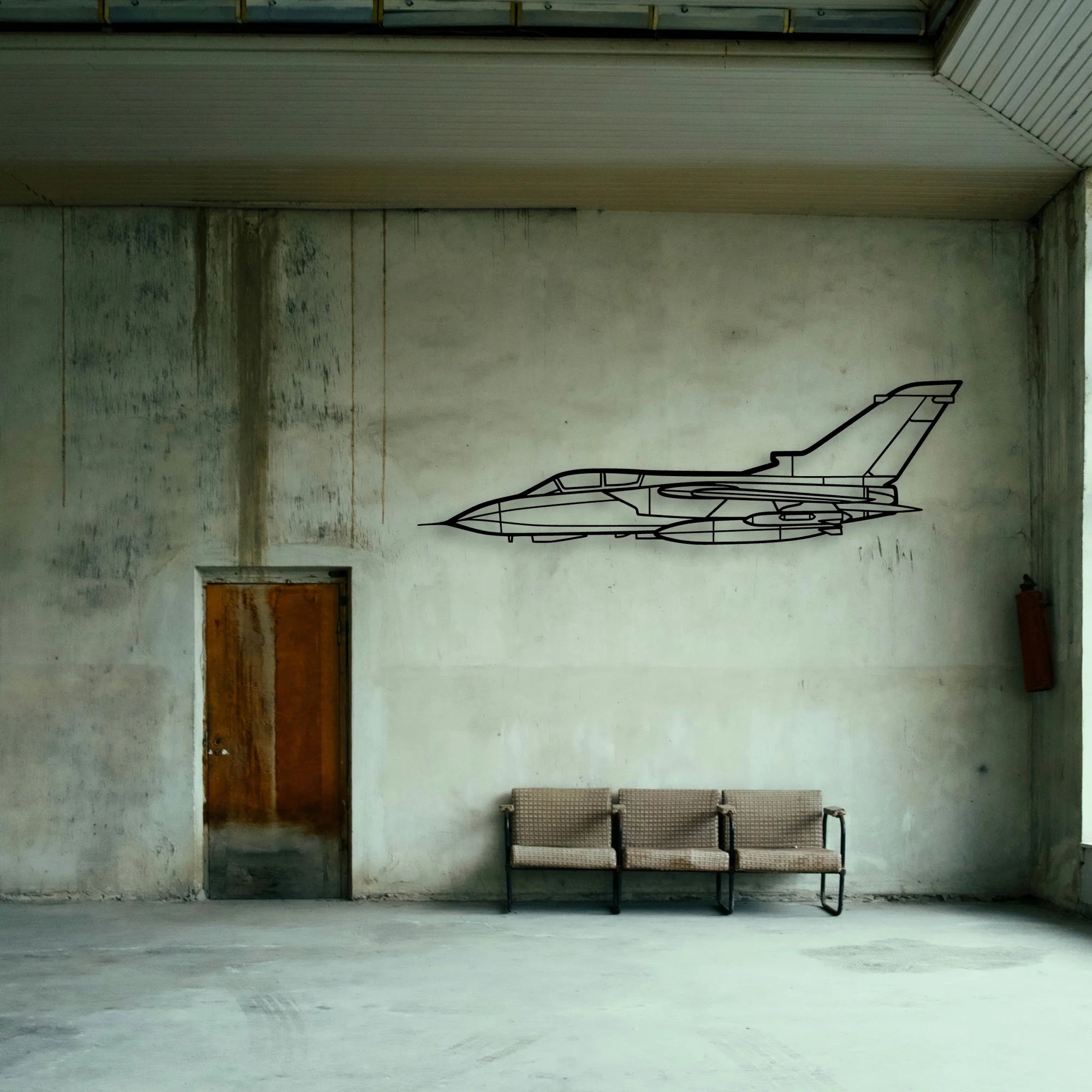 Panavia Tornado Classic Aircraft Silhouette Metal Wall Art - Tinvibe