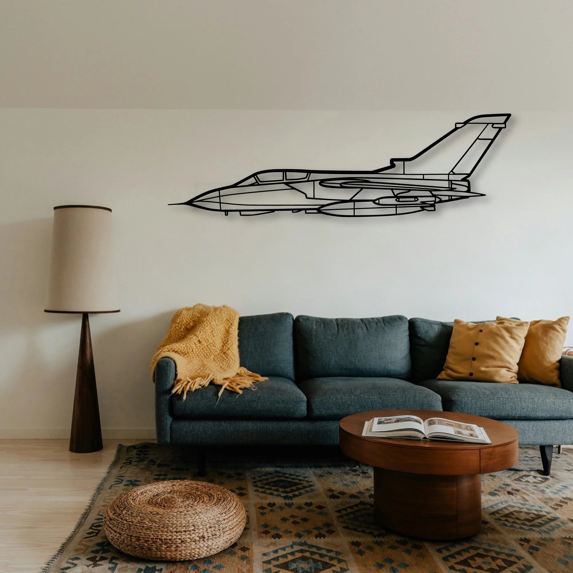 Panavia Tornado Classic Aircraft Silhouette Metal Wall Art - Tinvibe