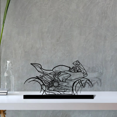 panigale-v2-2021 Silhouette Metal Art Stand - Tinvibe