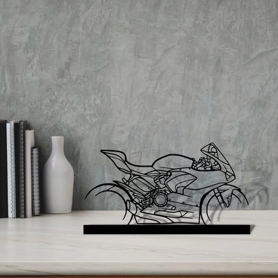 panigale-v2-2021 Silhouette Metal Art Stand - Tinvibe