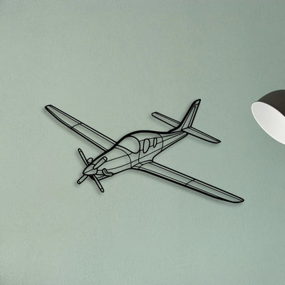 Piper J 3 Cub Classic Aircraft Silhouette Metal Wall Art - Tinvibe