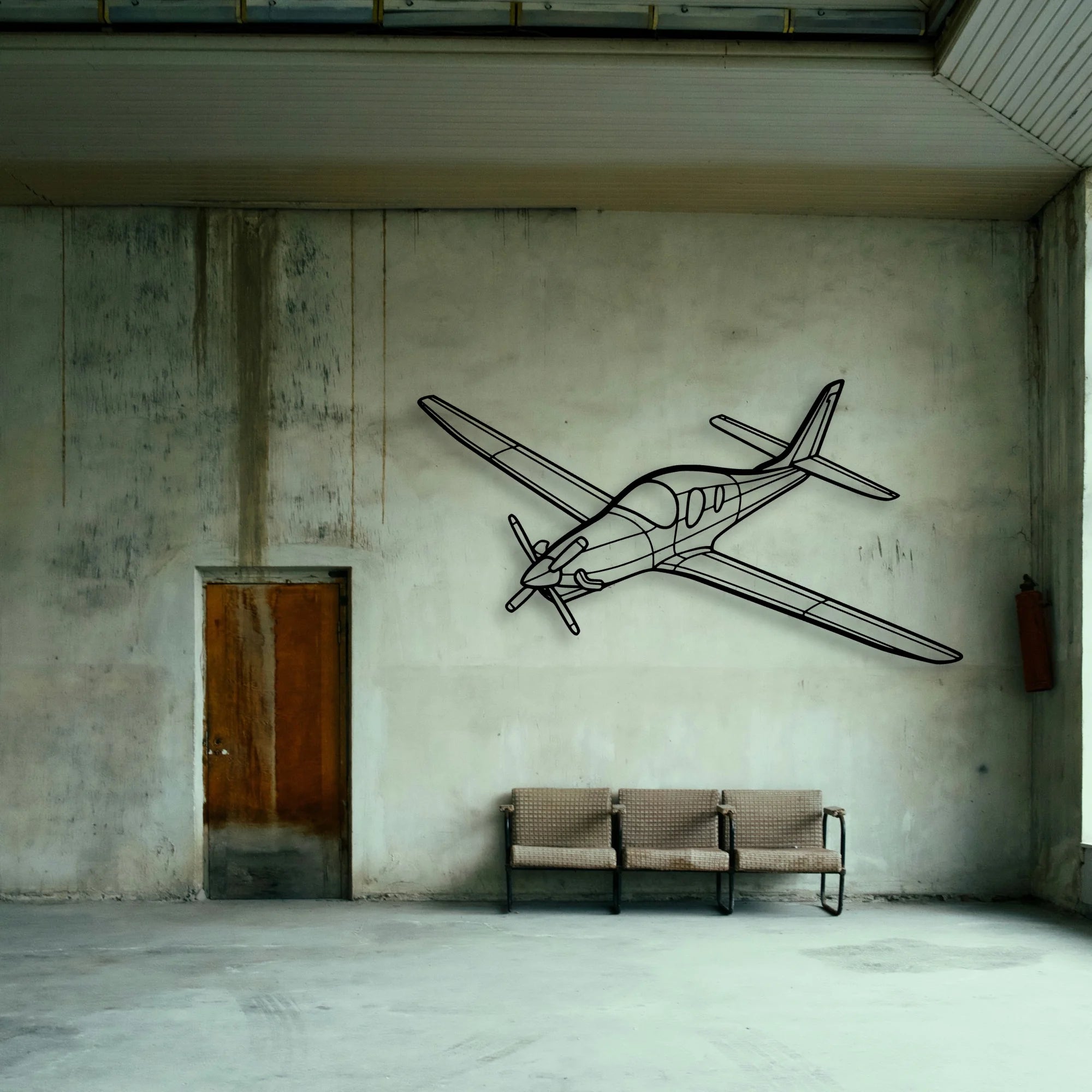 Piper J 3 Cub Classic Aircraft Silhouette Metal Wall Art - Tinvibe