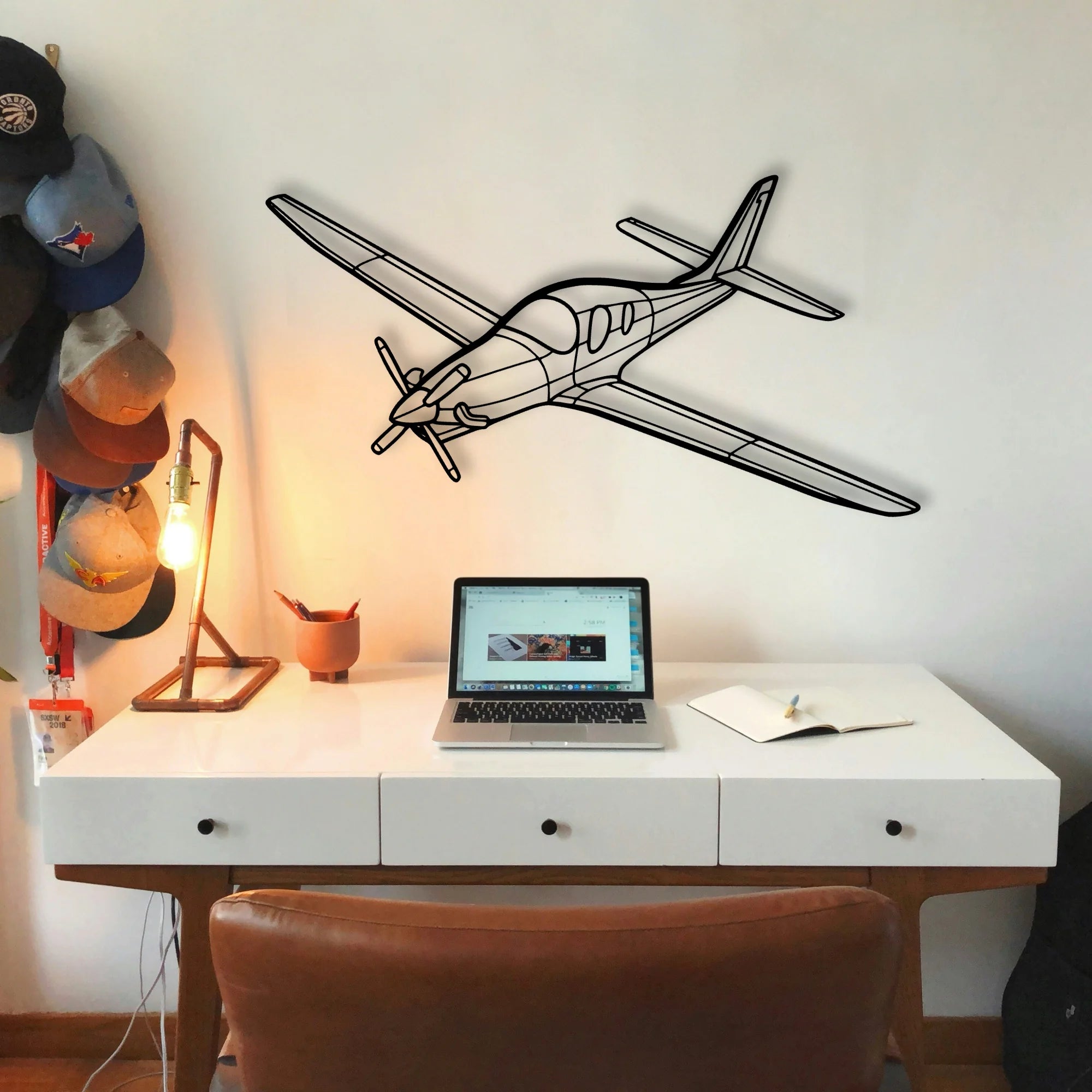 Piper J 3 Cub Classic Aircraft Silhouette Metal Wall Art - Tinvibe