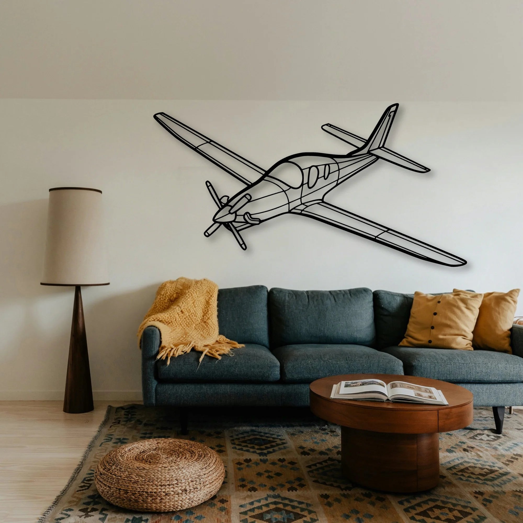 Piper J 3 Cub Classic Aircraft Silhouette Metal Wall Art - Tinvibe