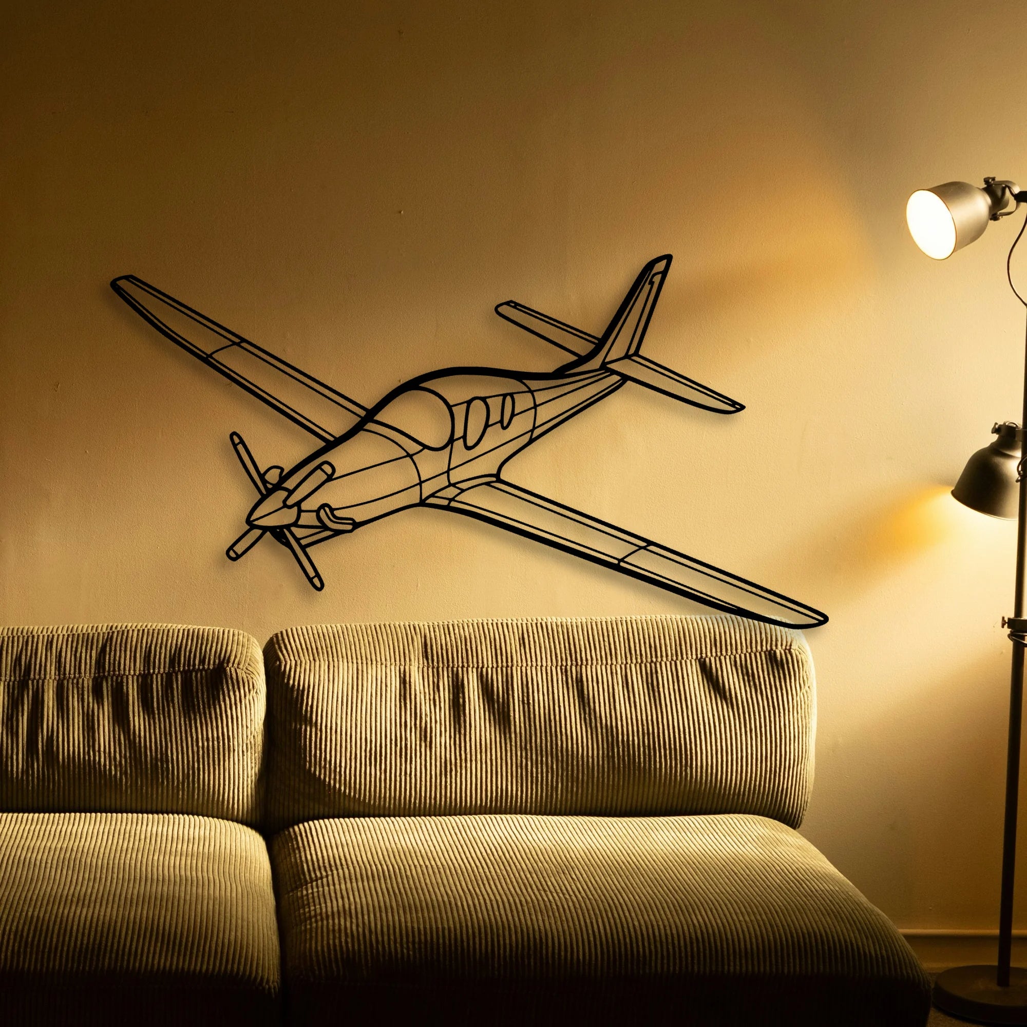 Piper J 3 Cub Classic Aircraft Silhouette Metal Wall Art - Tinvibe