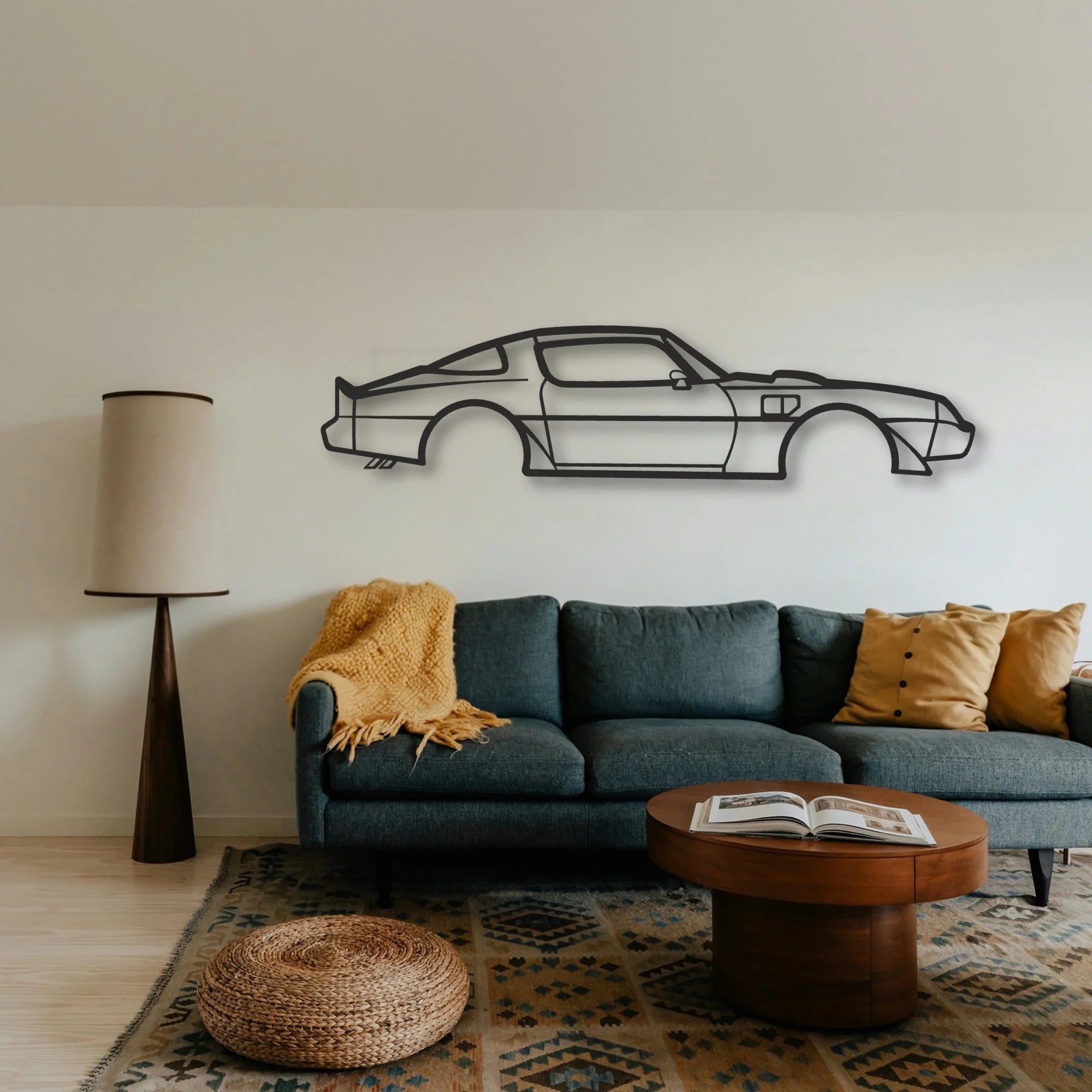 Pontiac Classic Silhouette Metal Wall Art - Tinvibe