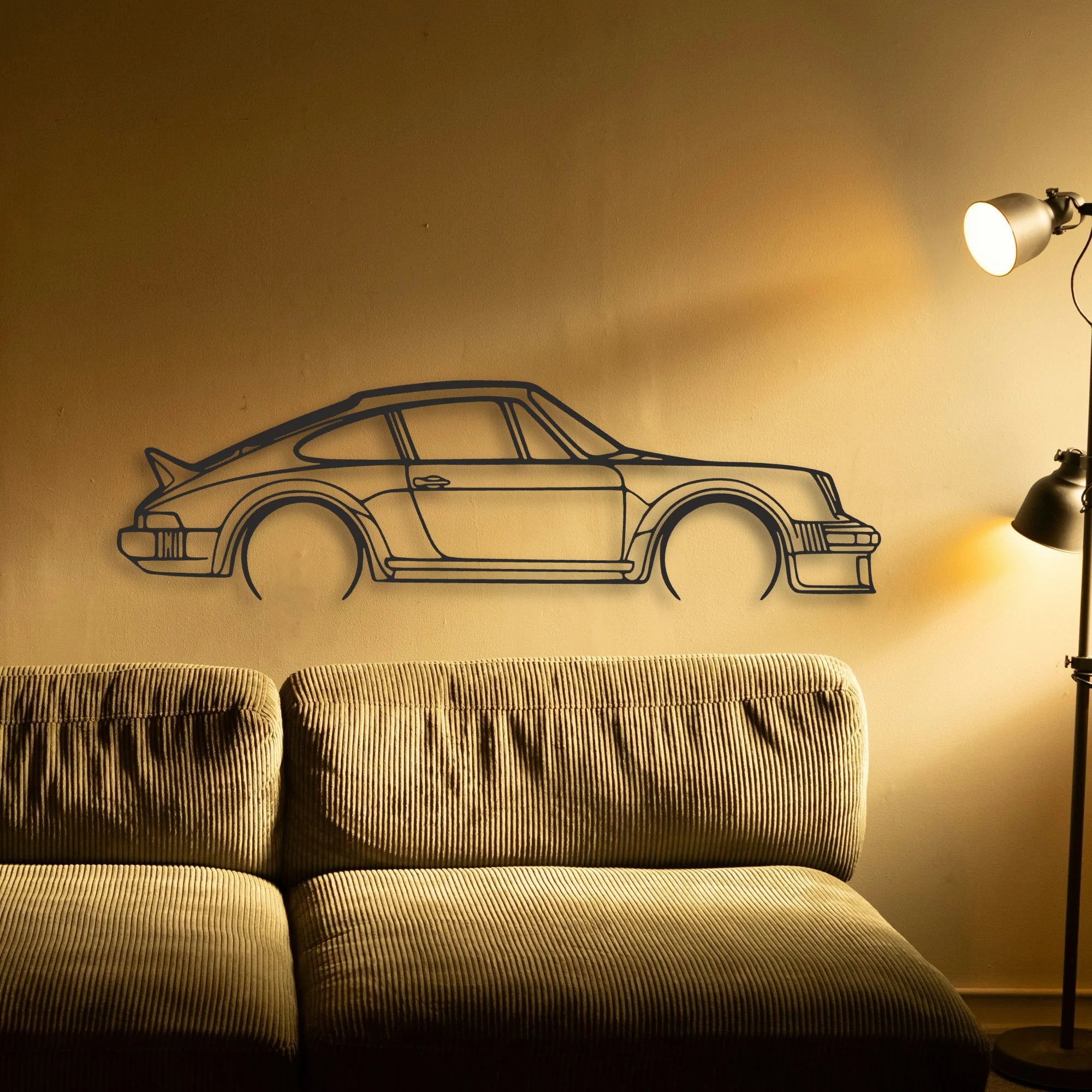 Porsche 911 SC GROUP4 Classic Silhouette Metal Wall Art - Tinvibe
