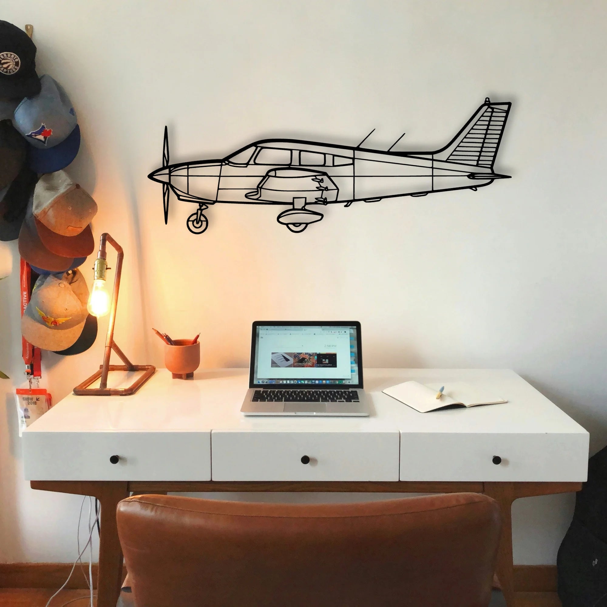 R 44 Clipper Ii Classic Aircraft Silhouette Metal Wall Art - Tinvibe