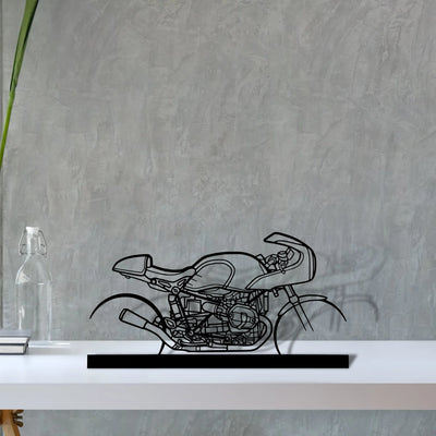 r-nine-t-racer-2019 Silhouette Metal Art Stand - Tinvibe