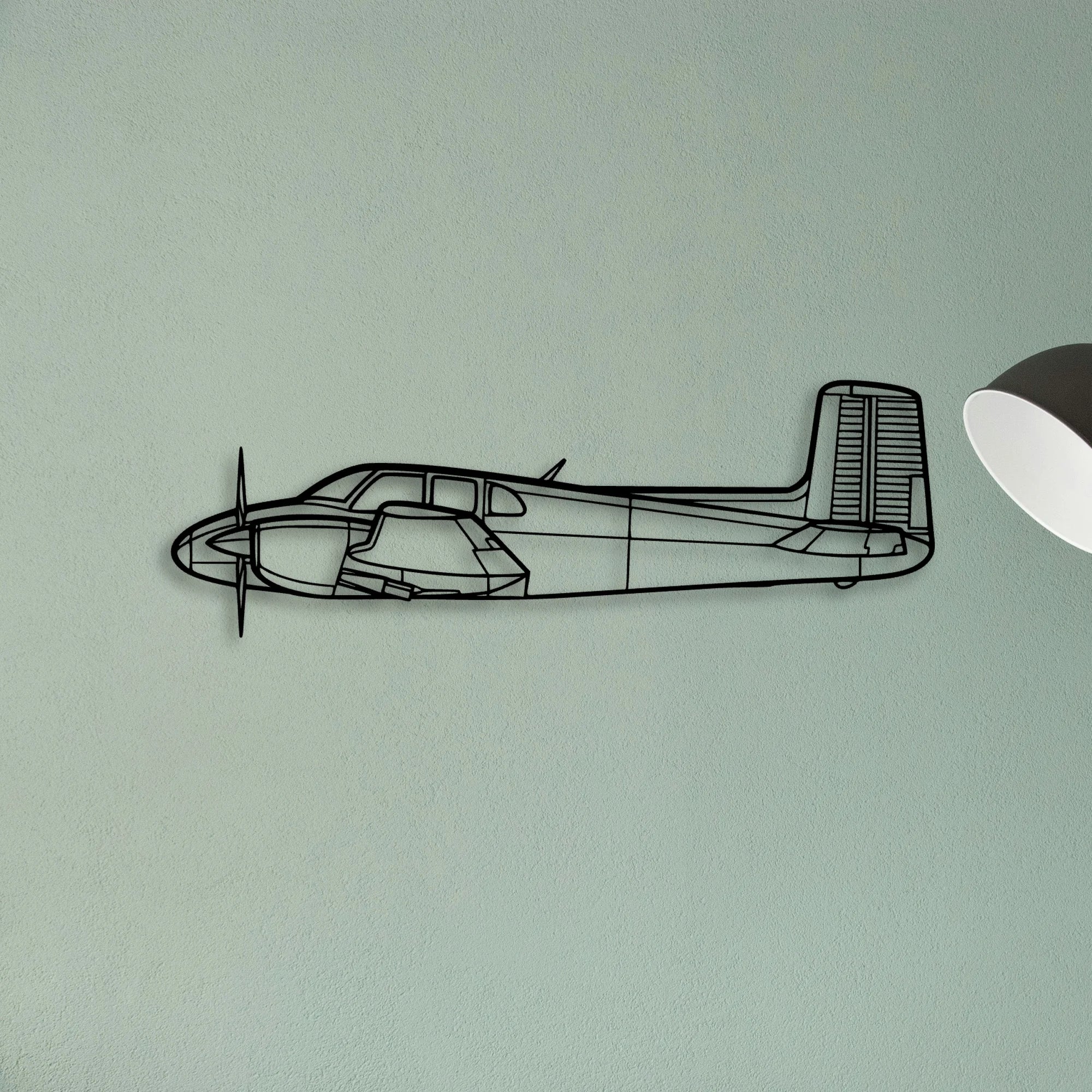R3000 160 Classic Aircraft Silhouette Metal Wall Art - Tinvibe