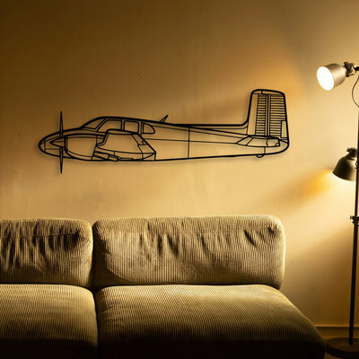 R3000 160 Classic Aircraft Silhouette Metal Wall Art - Tinvibe