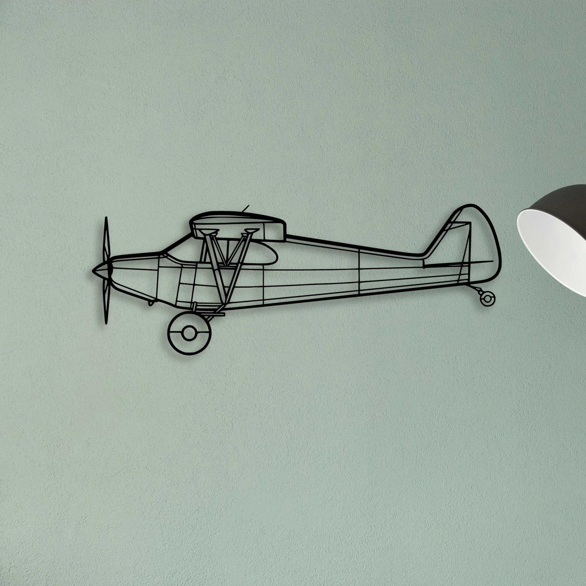 Raf F 4K Phantom Classic Aircraft Silhouette Metal Wall Art - Tinvibe