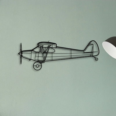 Raf F 4K Phantom Classic Aircraft Silhouette Metal Wall Art - Tinvibe