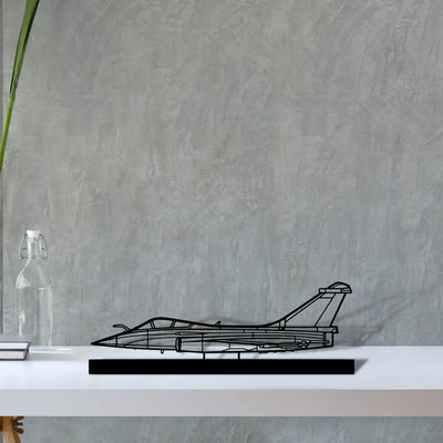 rafale-c Silhouette Metal Art Stand - Tinvibe