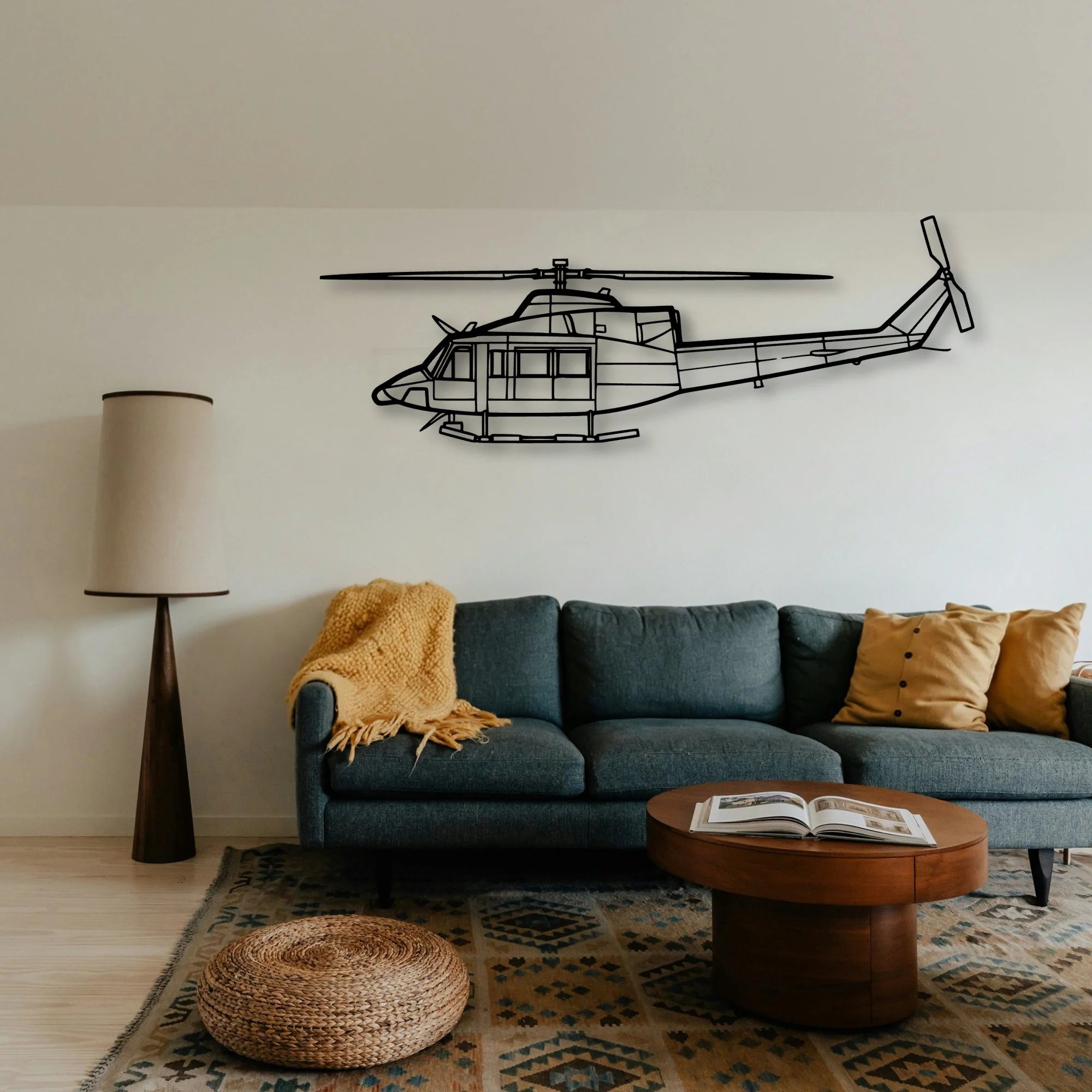 Rafale Classic Aircraft Silhouette Metal Wall Art - Tinvibe