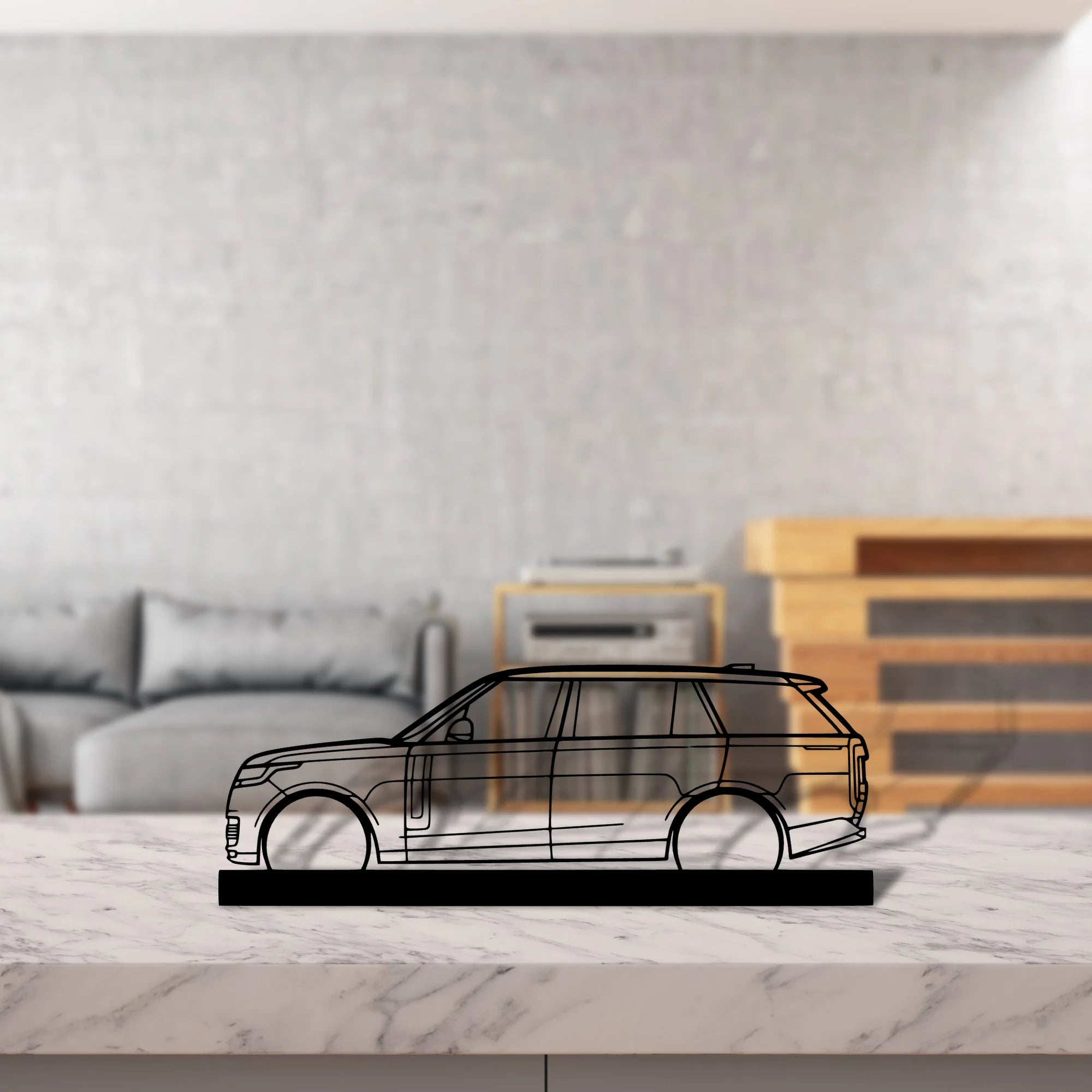 range-rover-2023 Silhouette Metal Art Stand - Tinvibe