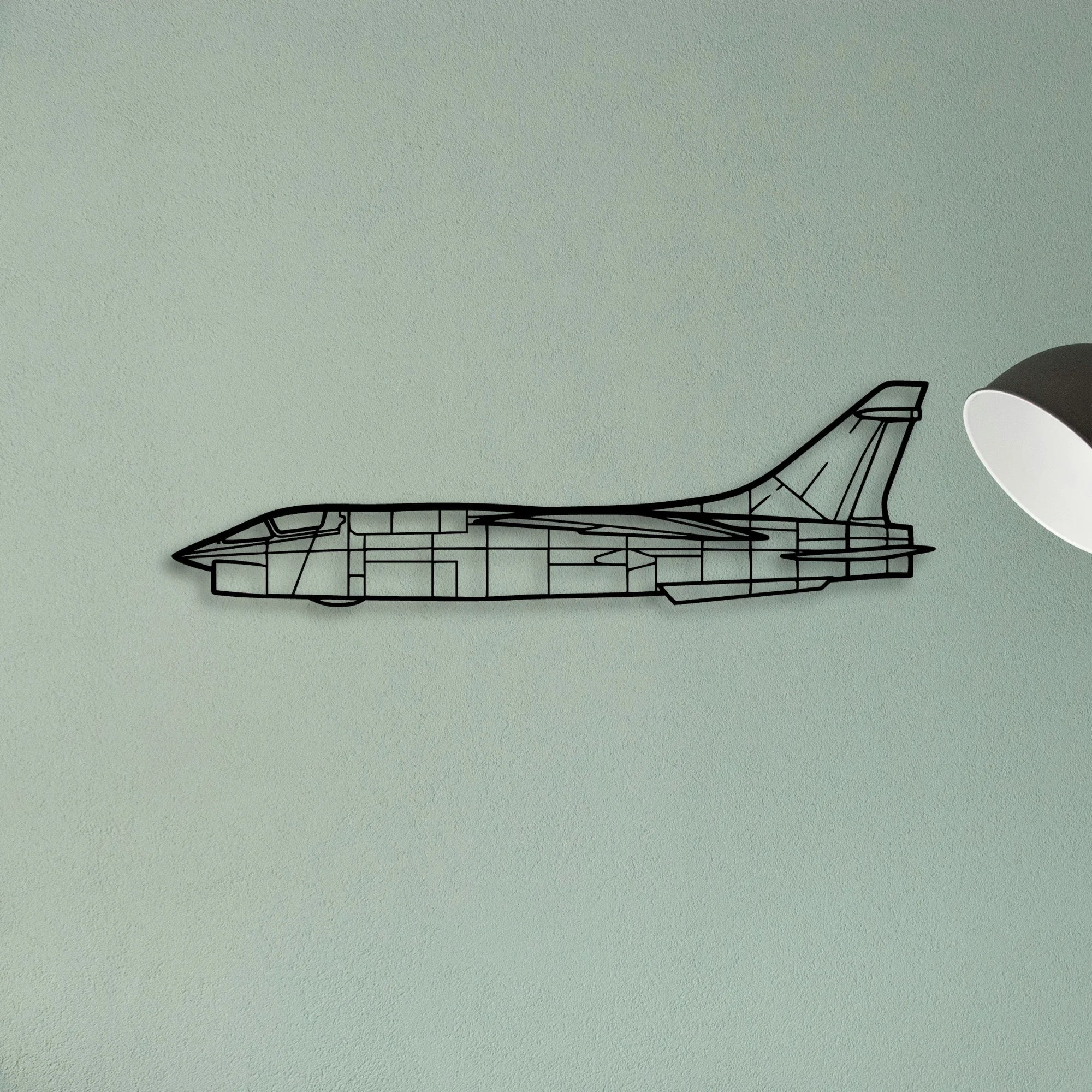 Rf 8G 3 Classic Aircraft Silhouette Metal Wall Art - Tinvibe