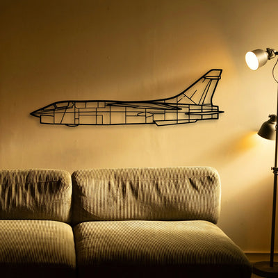 Rf 8G 3 Classic Aircraft Silhouette Metal Wall Art - Tinvibe