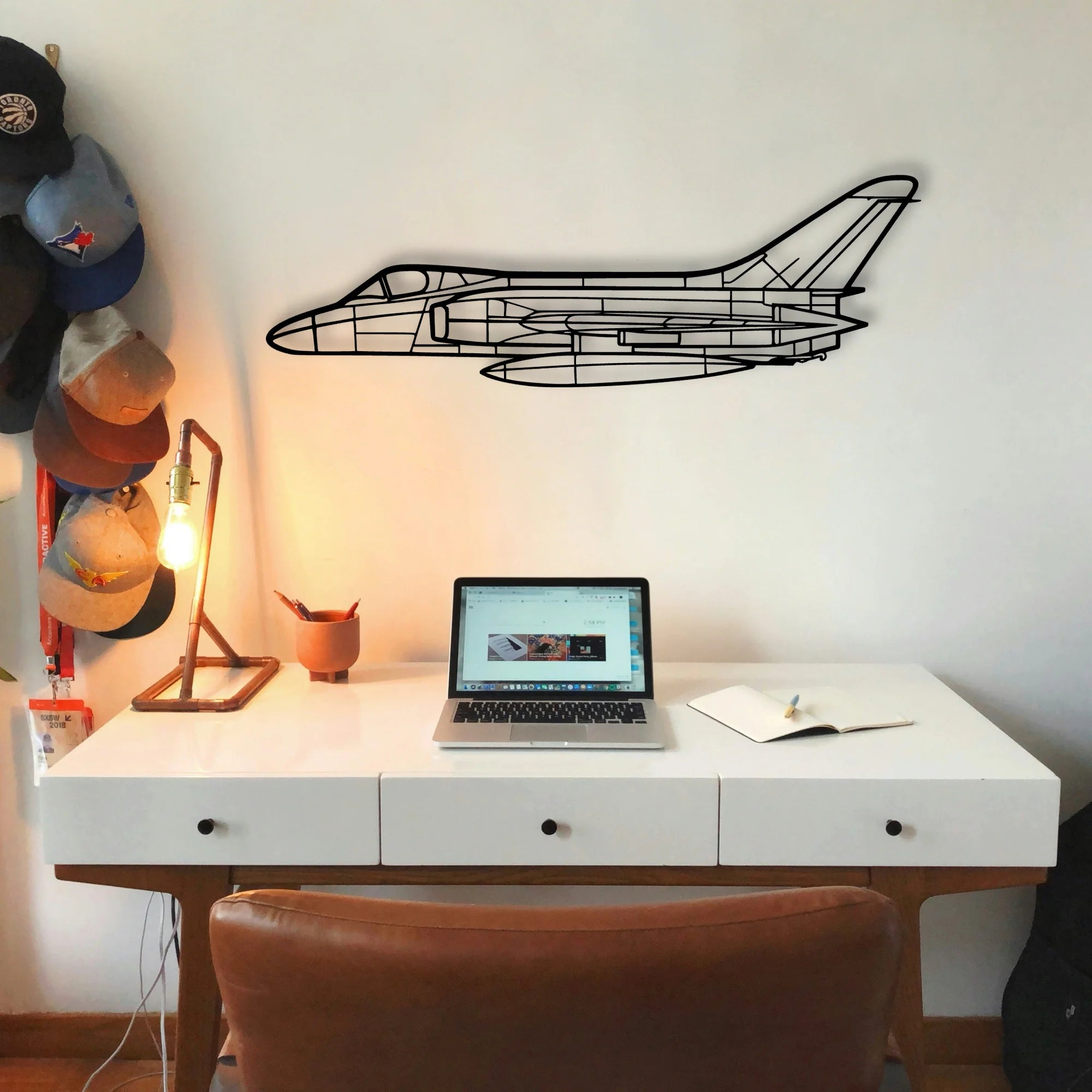 Rf 8G Classic Aircraft Silhouette Metal Wall Art - Tinvibe