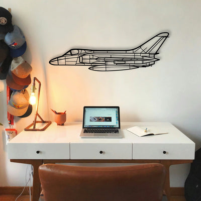 Rf 8G Classic Aircraft Silhouette Metal Wall Art - Tinvibe