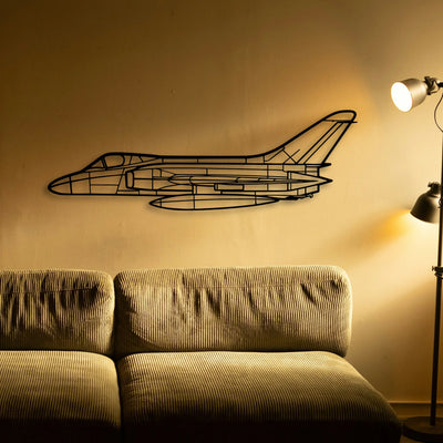 Rf 8G Classic Aircraft Silhouette Metal Wall Art - Tinvibe
