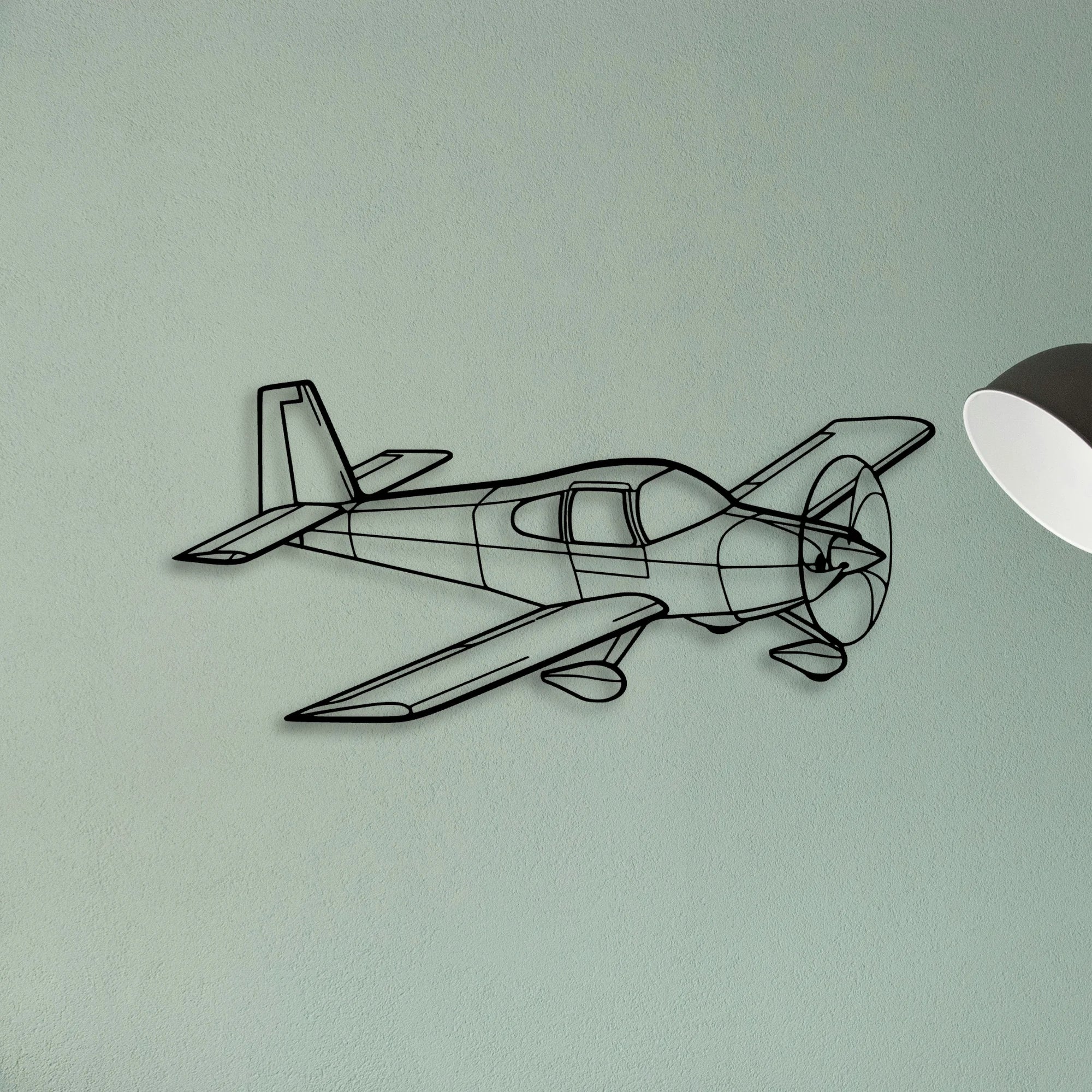 Rv 10 2 Classic Aircraft Silhouette Metal Wall Art - Tinvibe