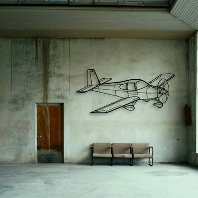 Rv 10 2 Classic Aircraft Silhouette Metal Wall Art - Tinvibe