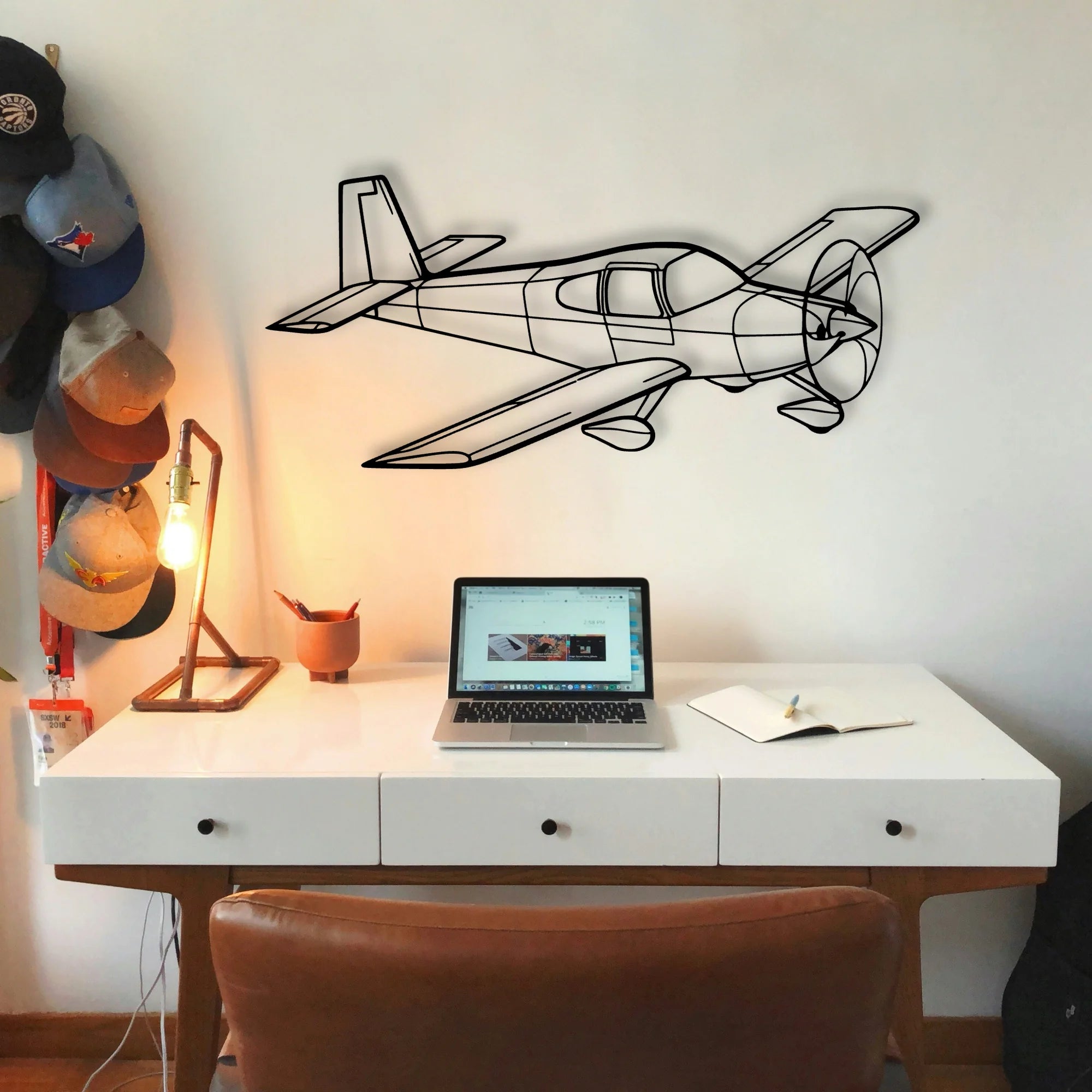 Rv 10 2 Classic Aircraft Silhouette Metal Wall Art - Tinvibe