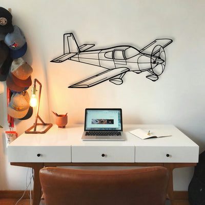 Rv 10 2 Classic Aircraft Silhouette Metal Wall Art - Tinvibe