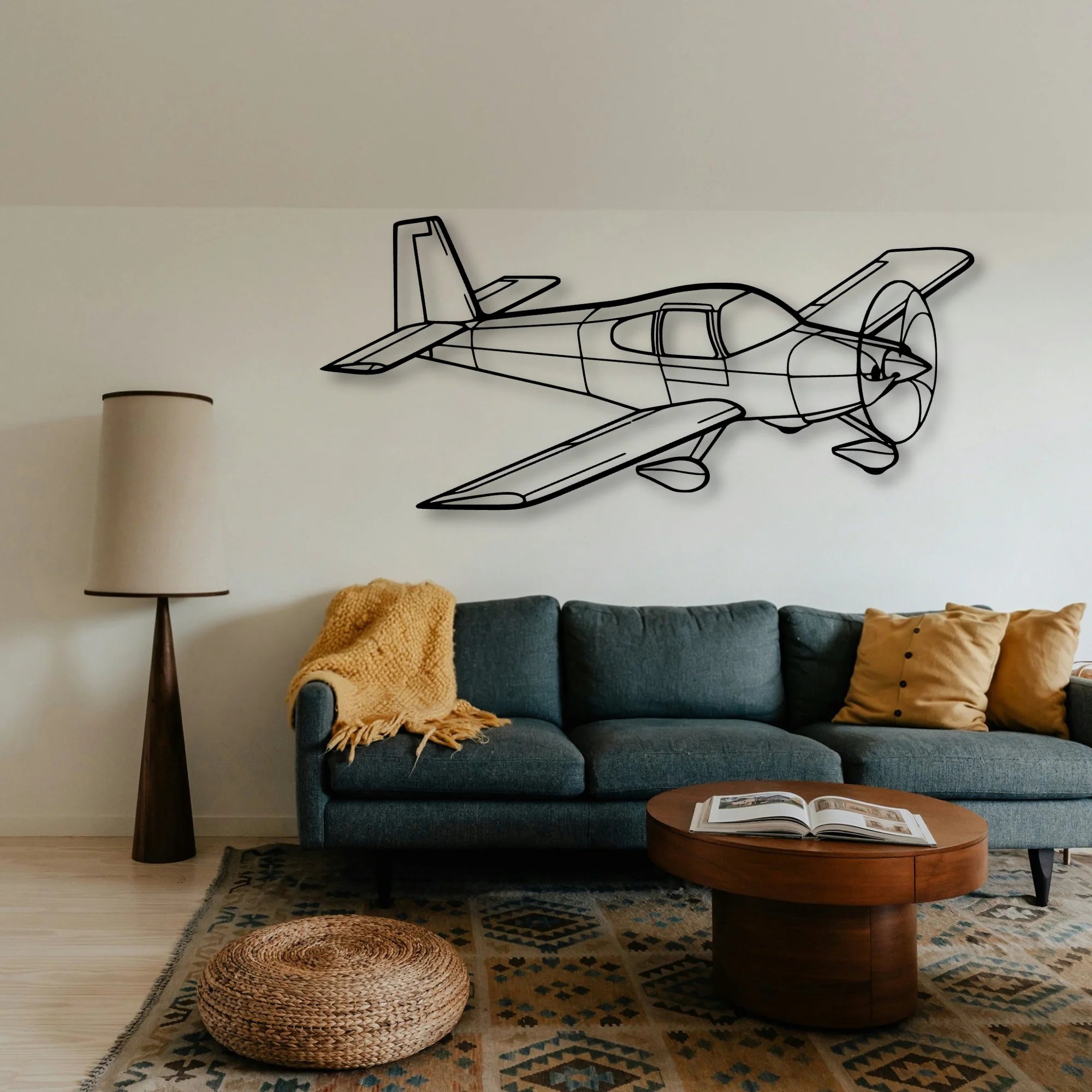 Rv 10 2 Classic Aircraft Silhouette Metal Wall Art - Tinvibe