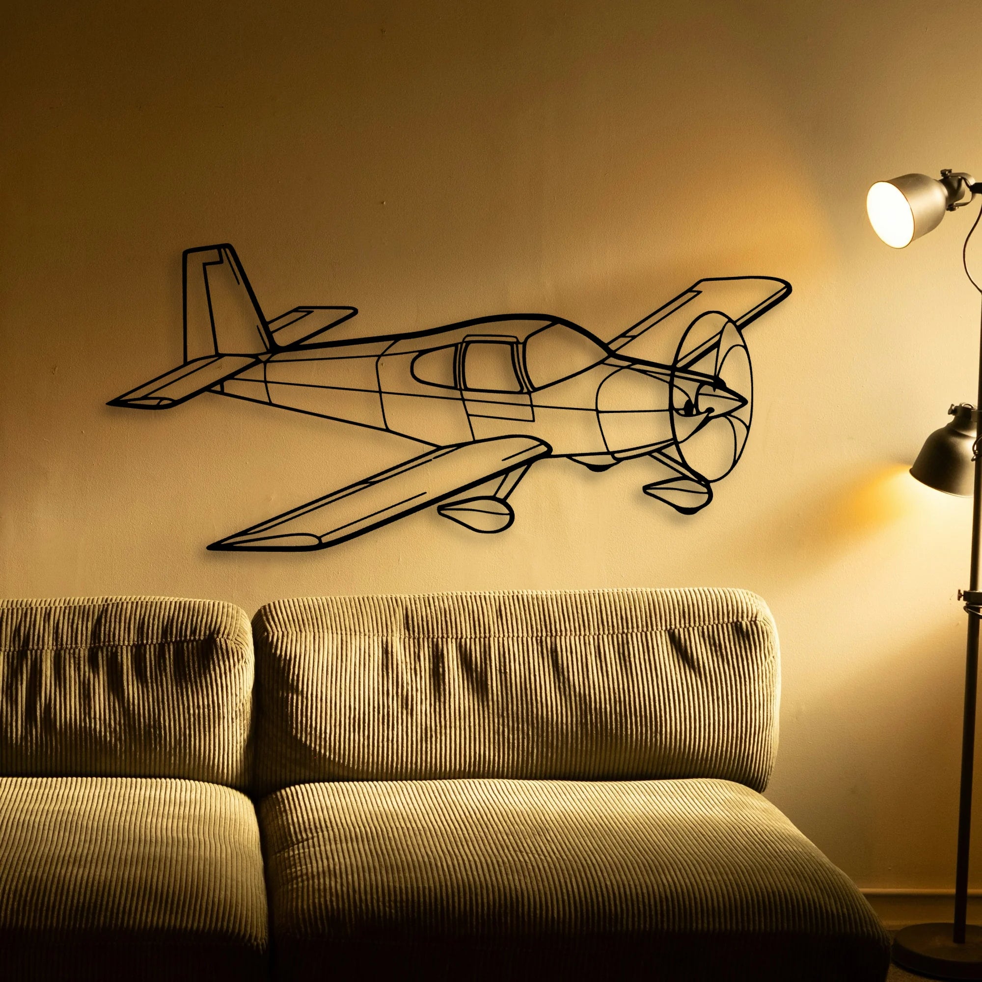 Rv 10 2 Classic Aircraft Silhouette Metal Wall Art - Tinvibe