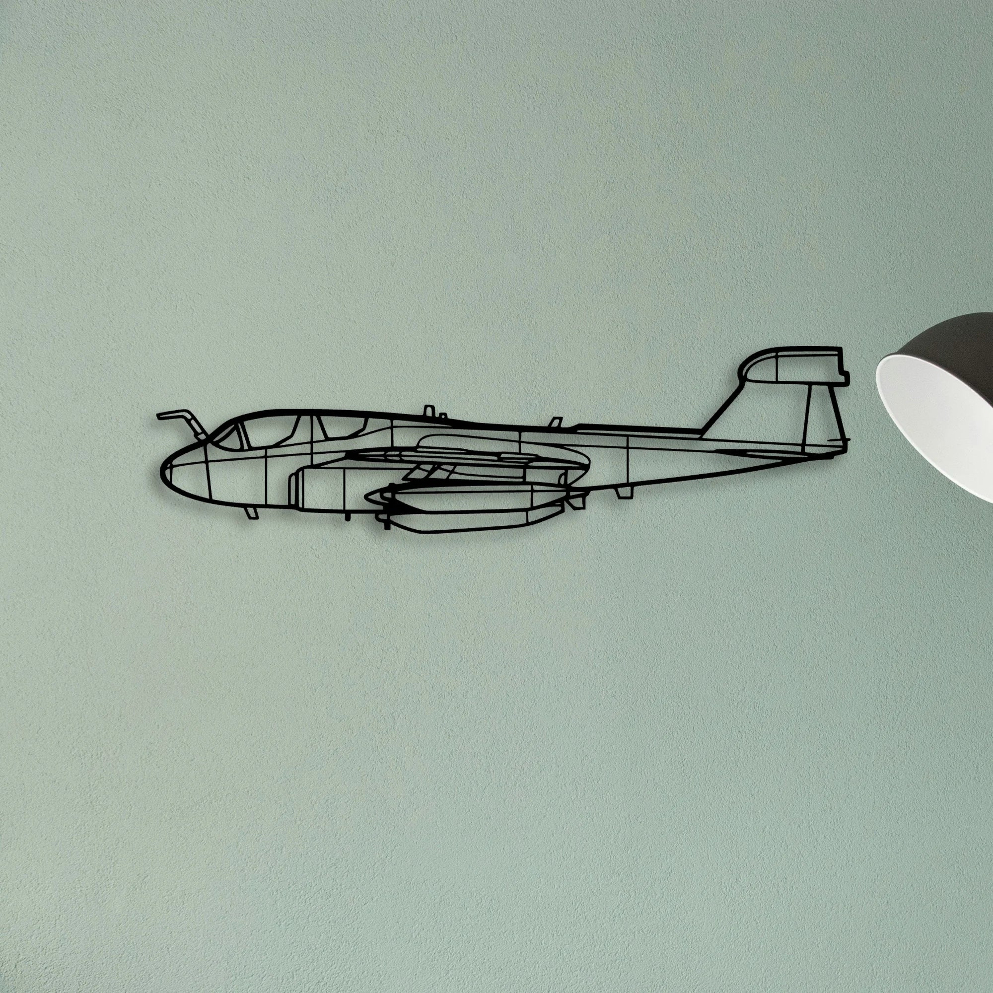 Rv 10 Classic Aircraft Silhouette Metal Wall Art - Tinvibe