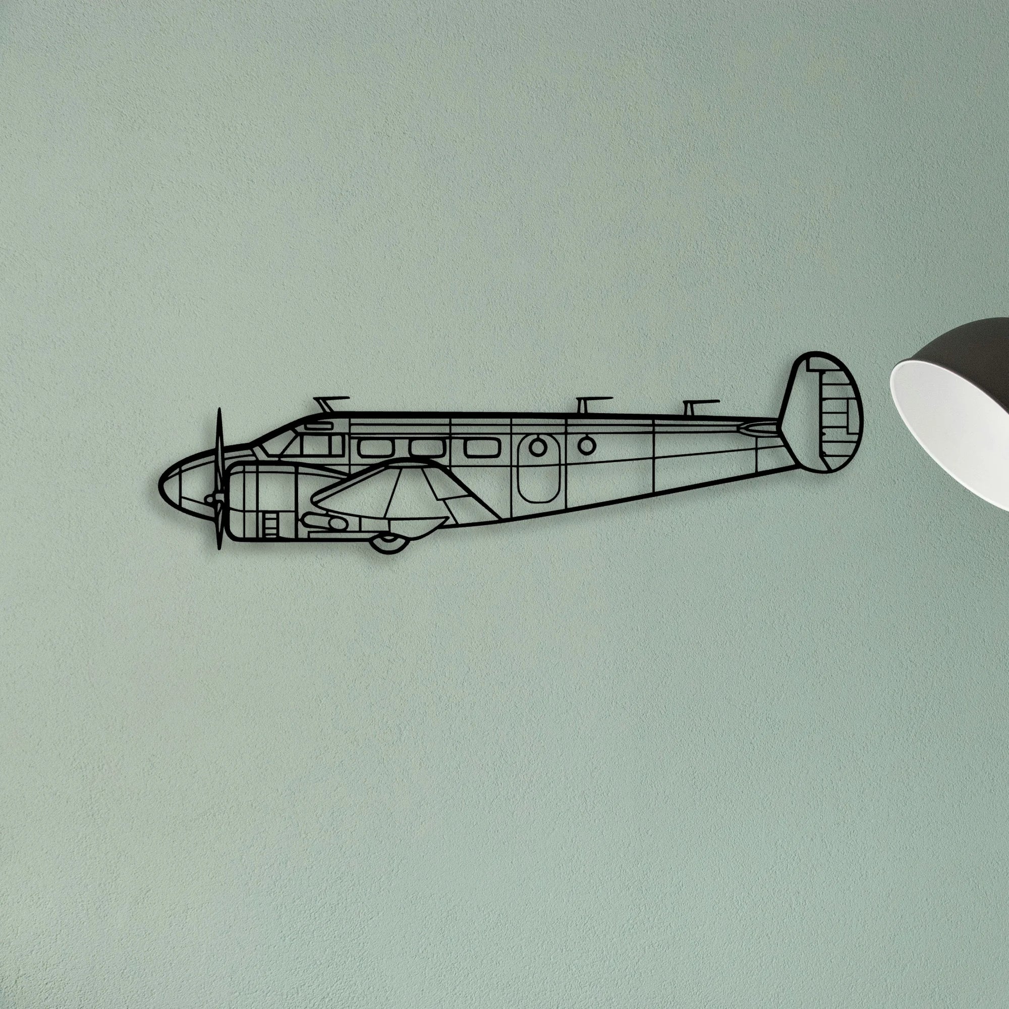 Rv 12IS Classic Aircraft Silhouette Metal Wall Art - Tinvibe