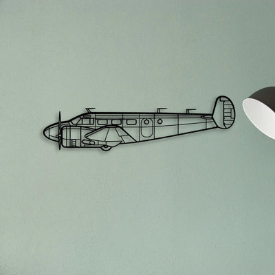 Rv 12IS Classic Aircraft Silhouette Metal Wall Art - Tinvibe