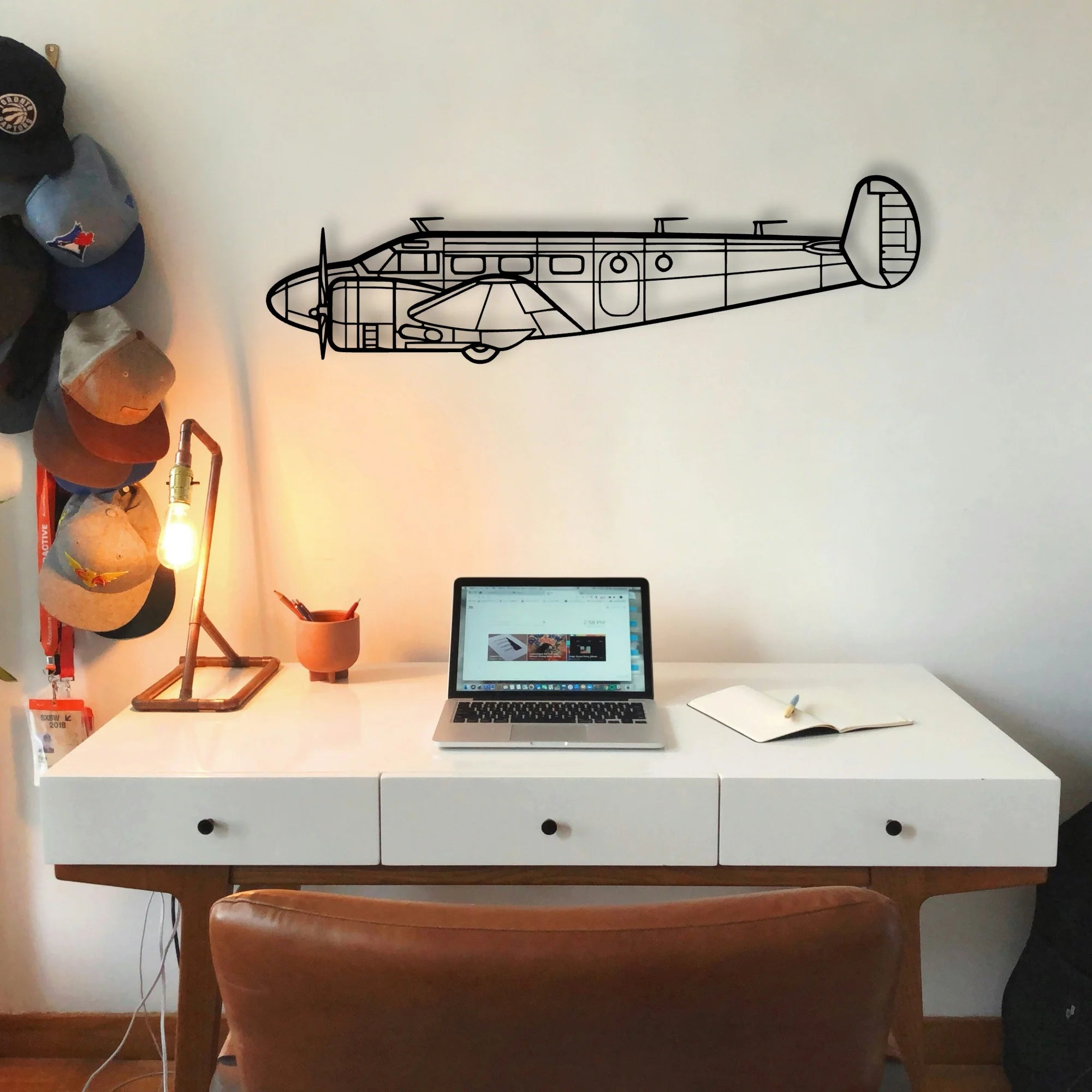 Rv 12IS Classic Aircraft Silhouette Metal Wall Art - Tinvibe
