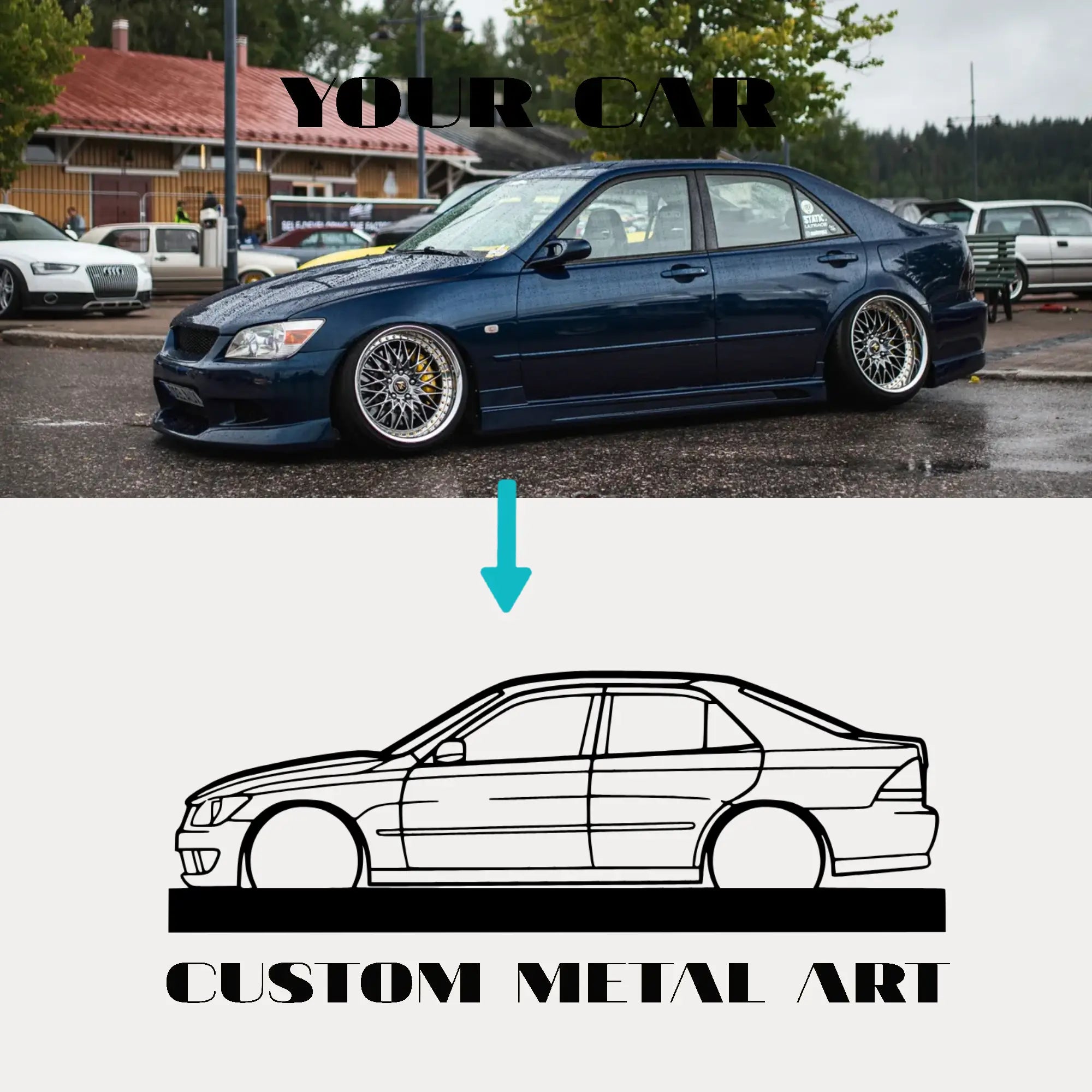 Your Custom Standing Silhouette Metal Art Service - Tinvibe